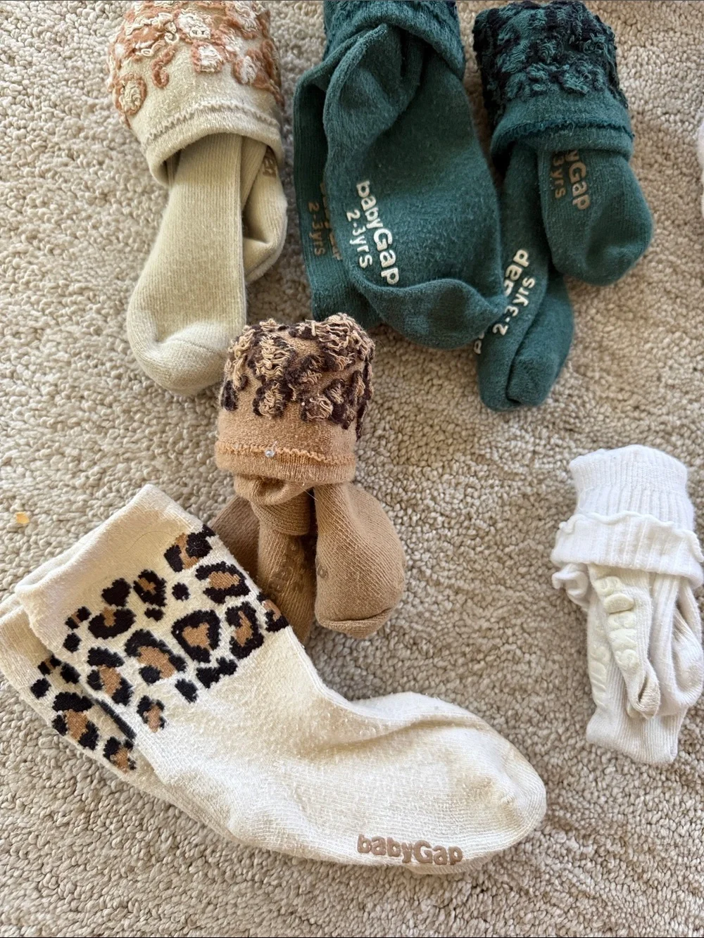 GAP Kids Socks & Tights - Hot Pink, Purple, Green, Beige, White